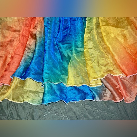 CHICWISH "Sunset" Rainbow Maxi Skirt, NWOT, Size Large (RUNS SMALL) - Picture 8 of 12